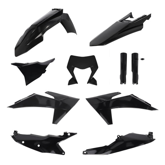 ACERBIS KTM EXC/EXC-F 24-25 BLACK PLASTICS KIT