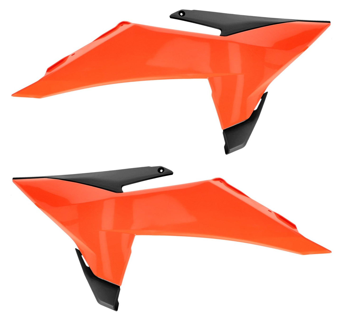 ACERBIS KTM SX/SX-F/XC/XC-F 23-25 EXC/EXC-F 24-25 ORANGE/BLACK [2025 SHAPE] RADIATOR SHROUDS