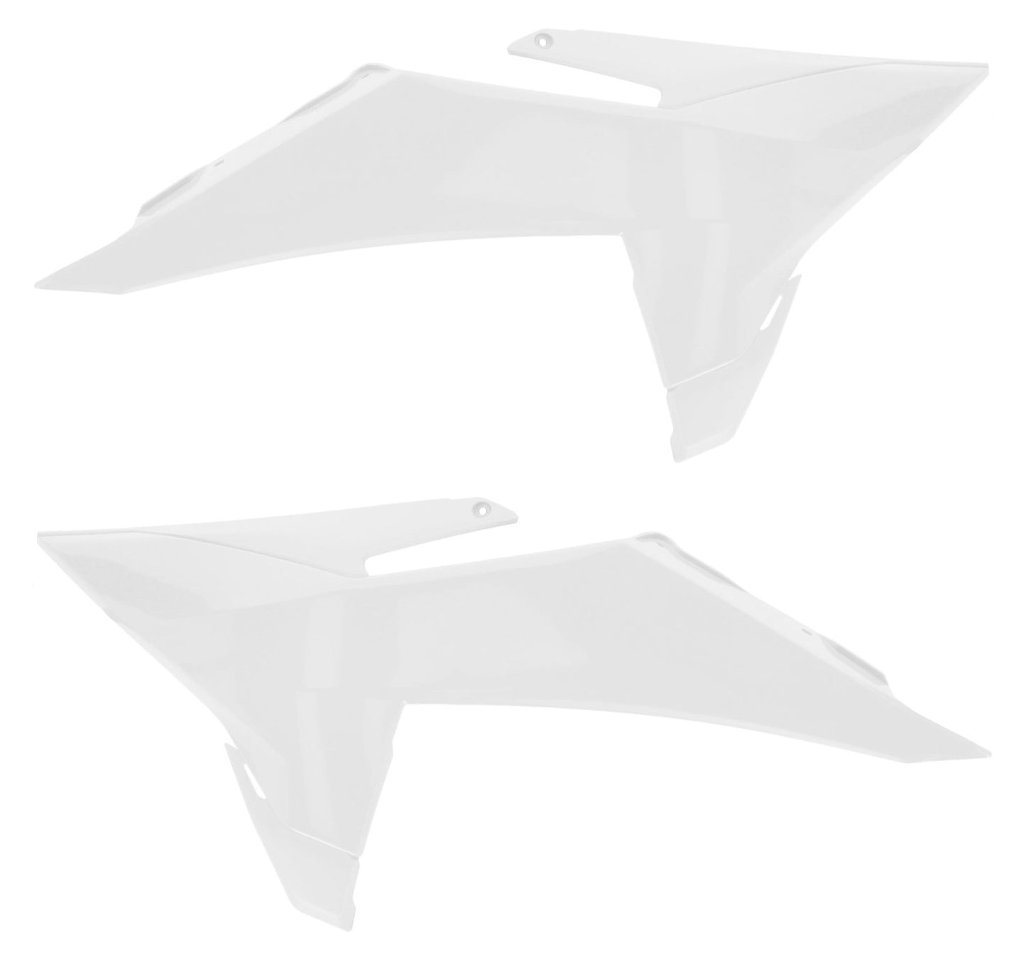ACERBIS KTM SX/SX-F/XC/XC-F 23-25 EXC/EXC-F 24-25 WHITE [2025 SHAPE] RADIATOR SHROUDS