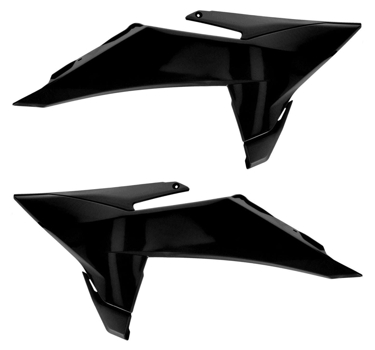 ACERBIS KTM SX/SX-F/XC/XC-F 23-25 EXC/EXC-F 24-25 BLACK [2025 SHAPE] RADIATOR SHROUDS