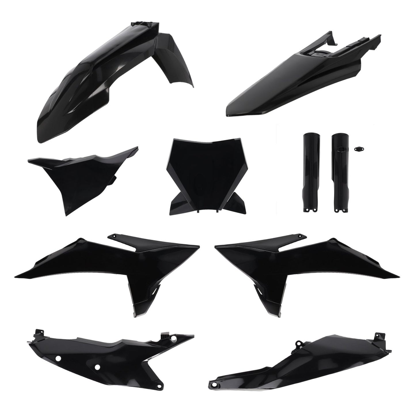 ACERBIS KTM SX/SX-F/XC/XC-F 23-25 BLACK [2025 SHAPE] PLASTICS KIT