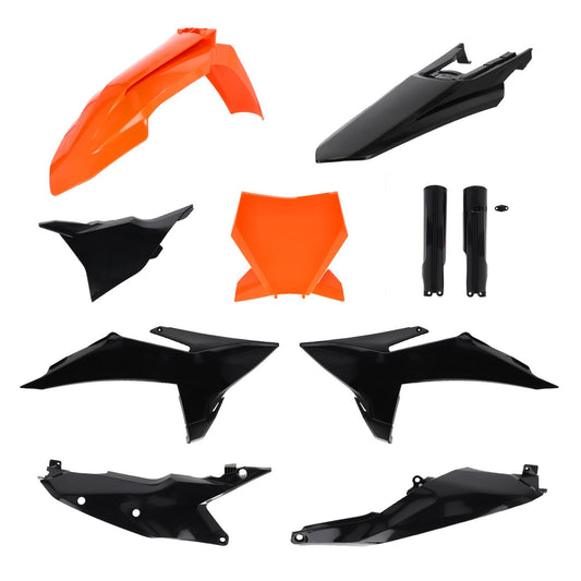 ACERBIS KTM SX/SX-F/XC/XC-F 25-26 ORANGE/BLACK PLASTICS KIT