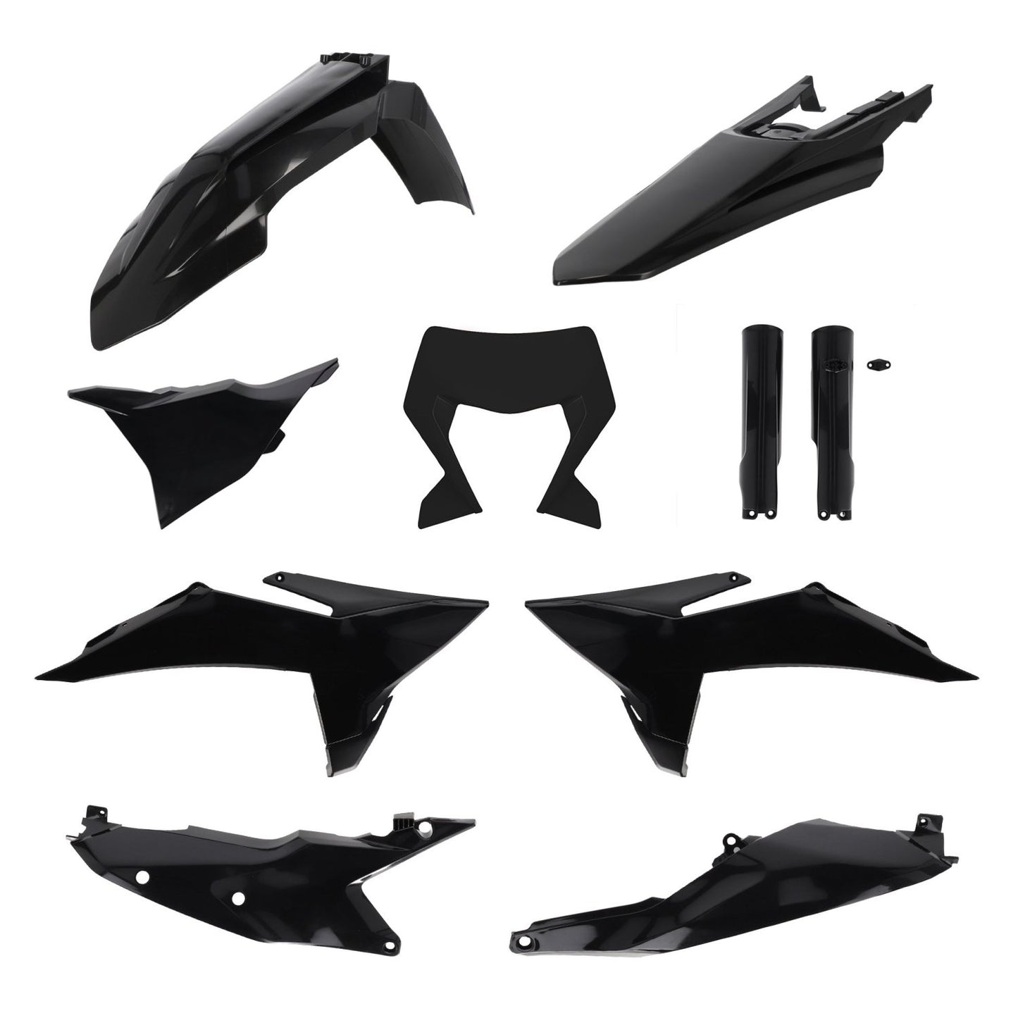 ACERBIS KTM EXC/EXC-F 2026 BLACK PLASTICS KIT