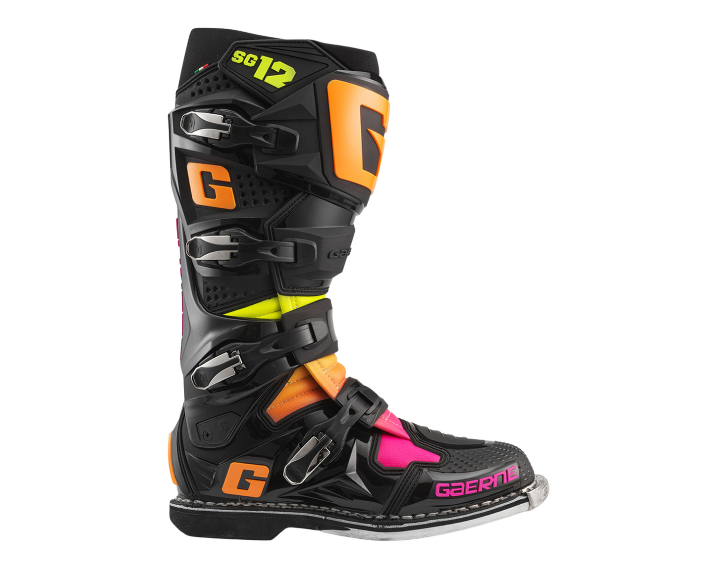 GAERNE LE SG-12 BLACK/ORANGE/PINK BOOTS