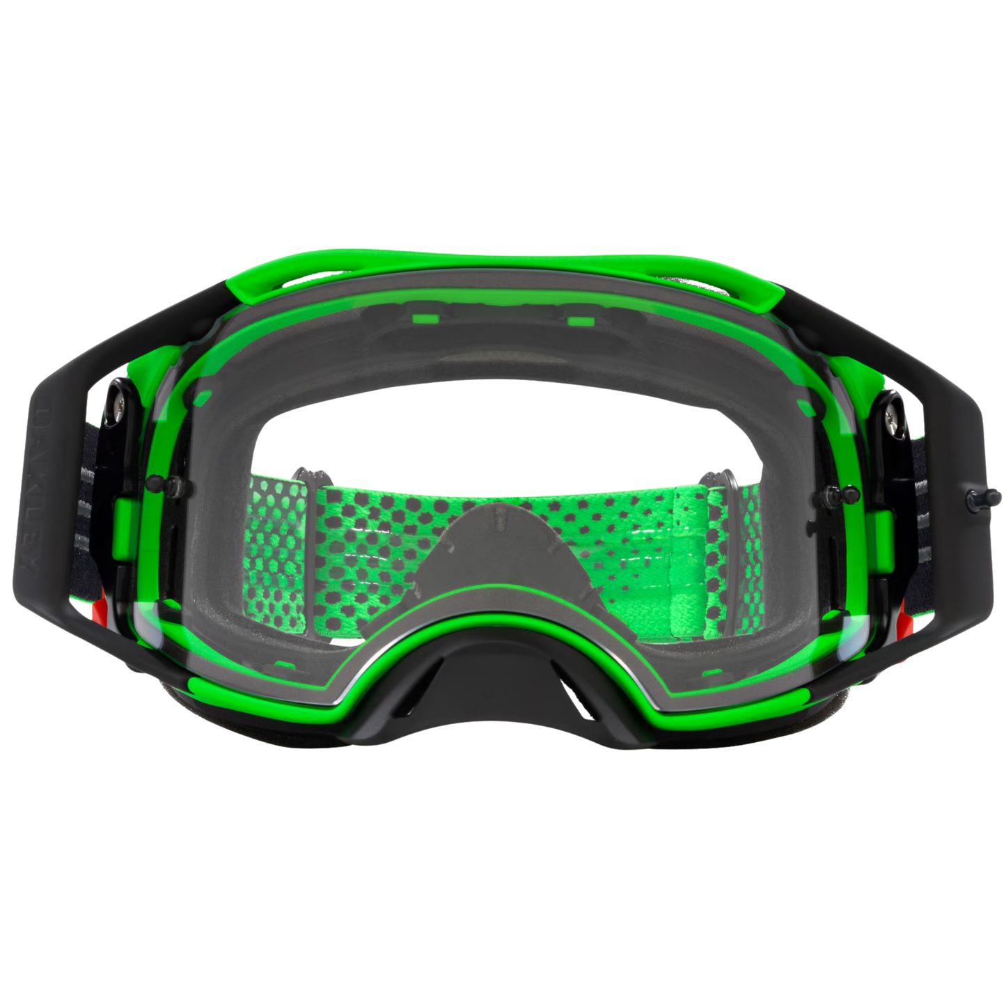 OAKLEY AIRBRAKE MX GREEN CLEAR GOGGLES