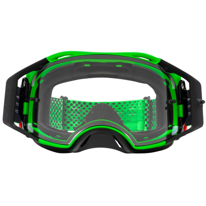 OAKLEY AIRBRAKE MX GREEN CLEAR GOGGLES