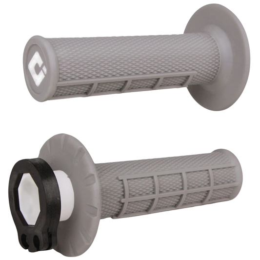 ODI HALF WAFFLE SOFT LOCK ON GRIPS 2T / 4T GREY