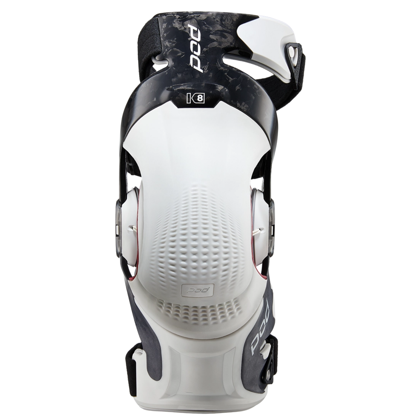 POD K8 3.0 CARBON / WHITE KNEE BRACE SET
