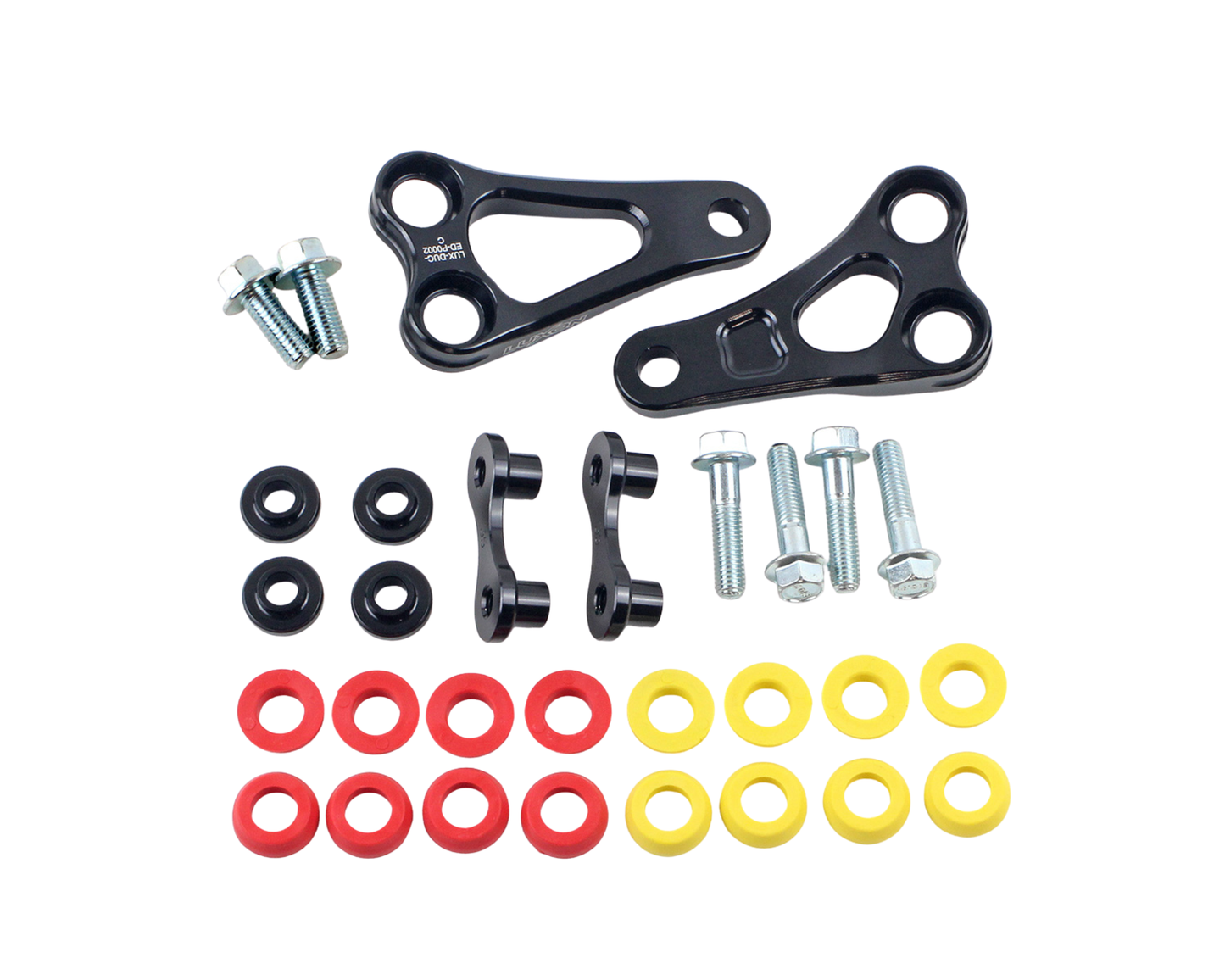 LUXON DUCATI DESMO450 MX/EDX 2026 BLACK RUBBER ISOLATED ENGINE MOUNTS