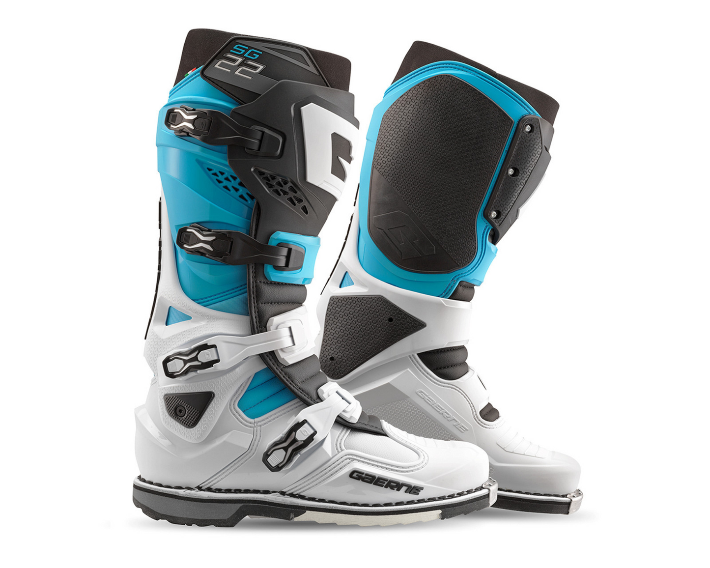 GAERNE LE SG-22 WHITE/BLACK/LIGHT BLUE BOOTS