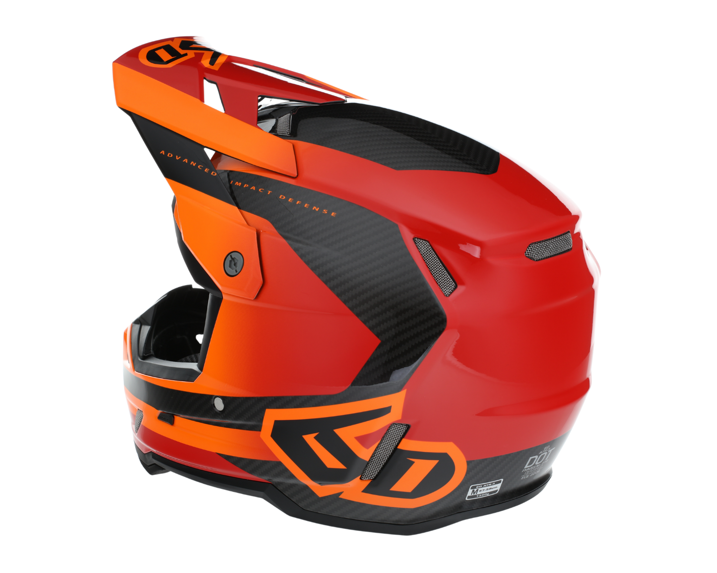 6D ATR-3 PURE GLOSS RED HELMET