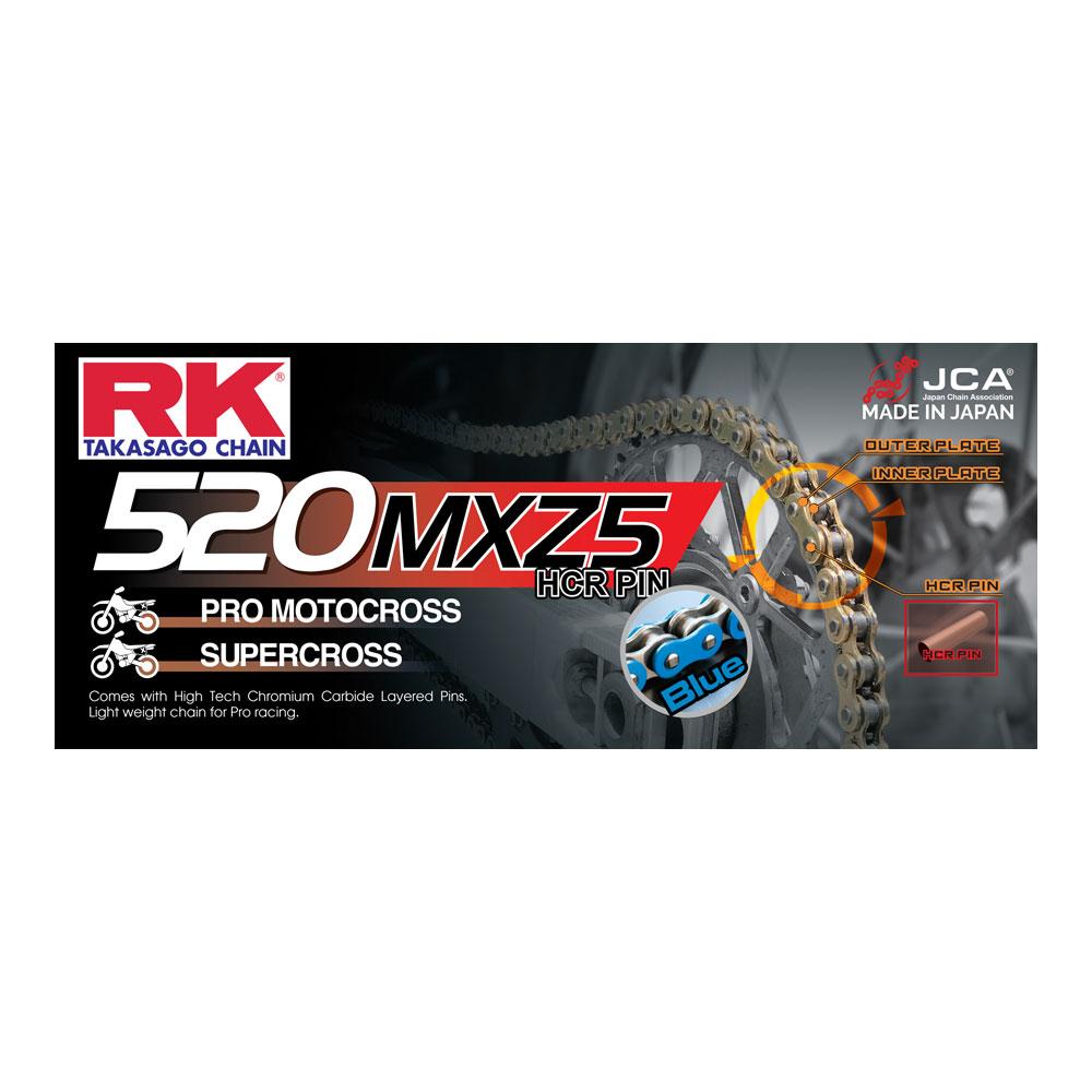 RK CHAINS 520MXZ4 120L RACE CHAIN