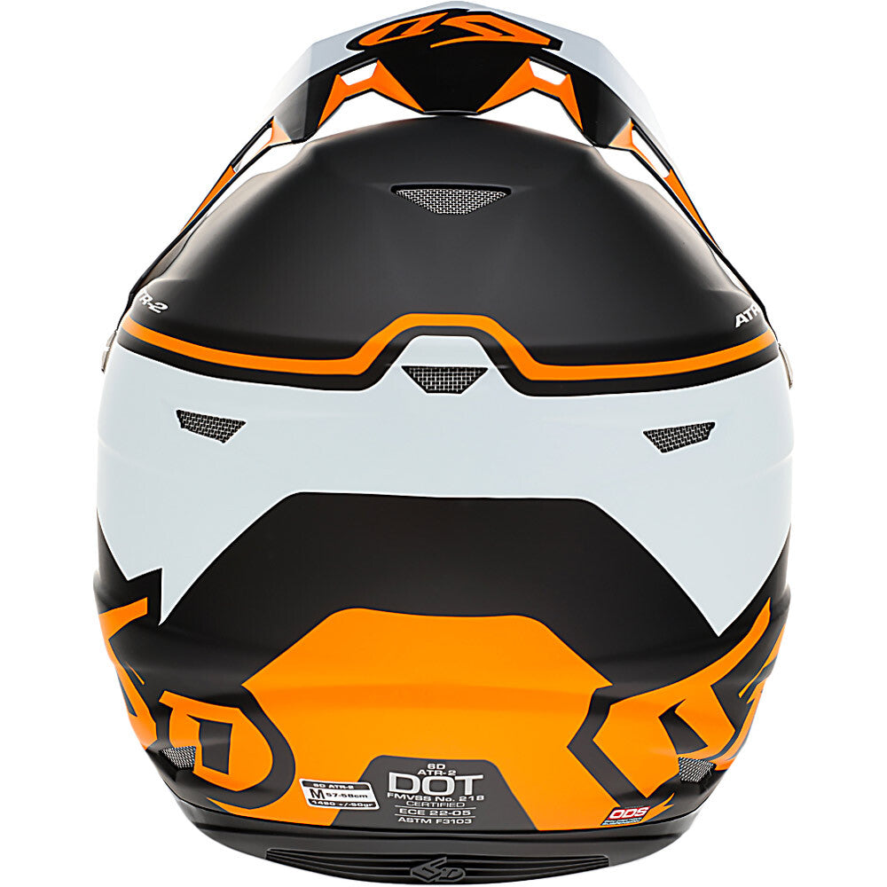 6D ATR-2 DRIVE NEON ORANGE YOUTH HELMET