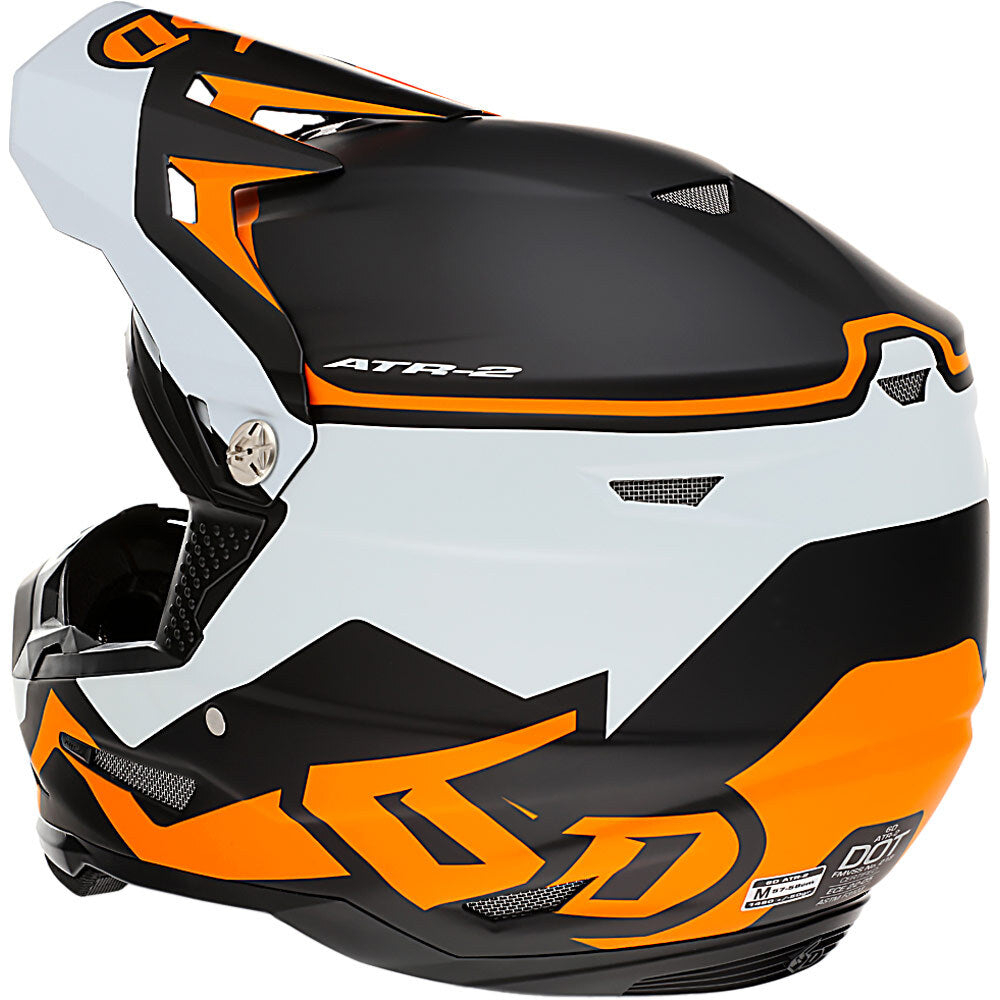 6D ATR-2 DRIVE NEON ORANGE YOUTH HELMET