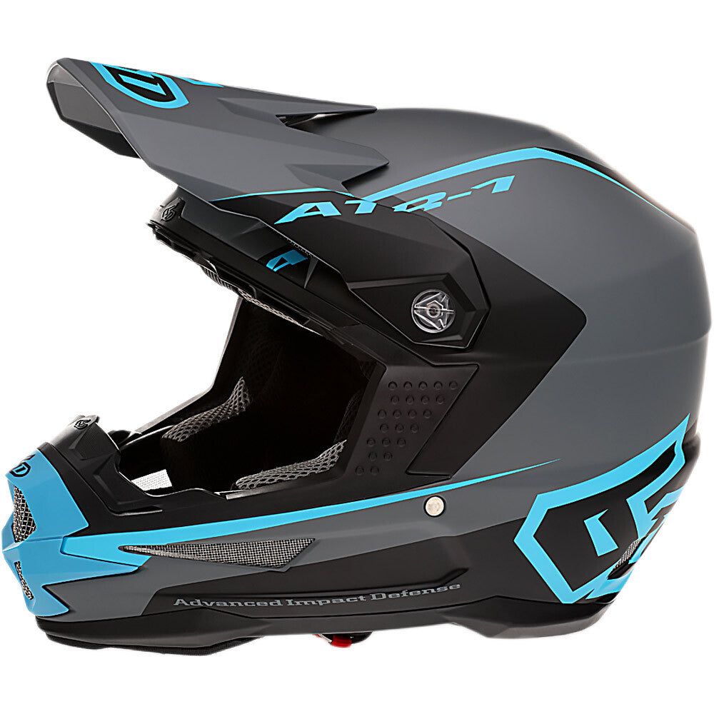 6D ATR-1 STEALTH CYAN HELMET