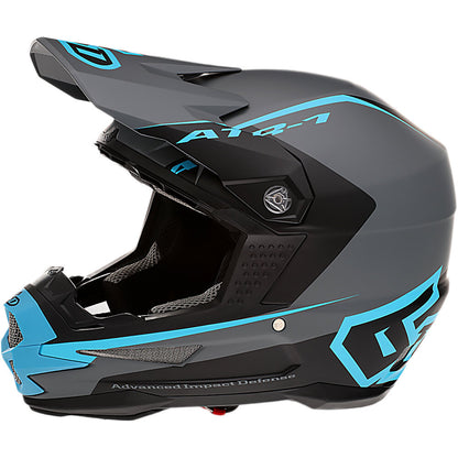 6D ATR-1 STEALTH CYAN HELMET