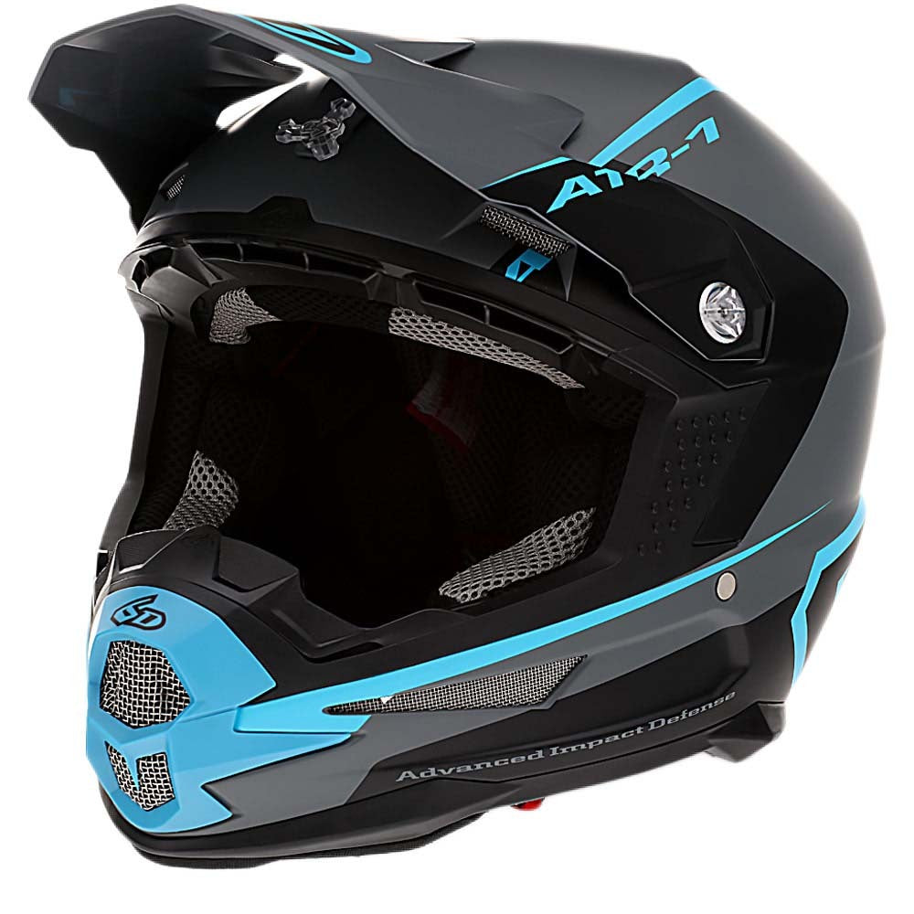 6D ATR-1 STEALTH CYAN HELMET
