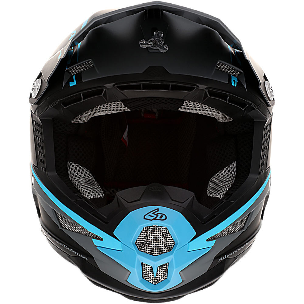 6D ATR-1 STEALTH CYAN HELMET