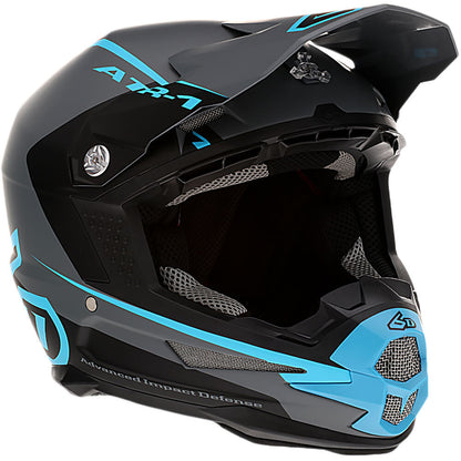 6D ATR-1 STEALTH CYAN HELMET