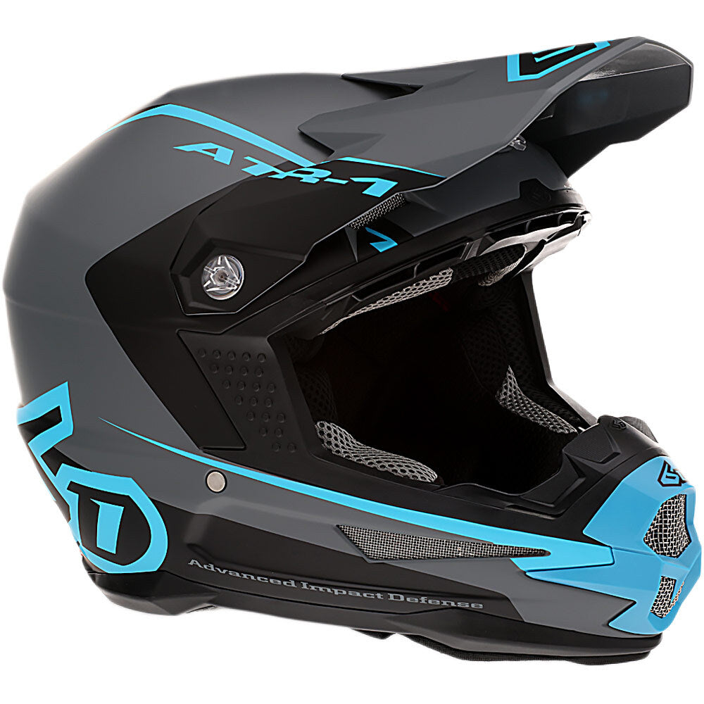 6D ATR-1 STEALTH CYAN HELMET