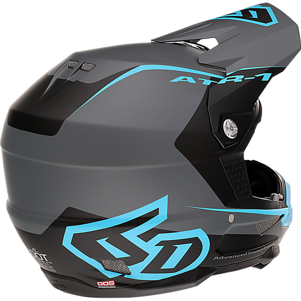6D ATR-1 STEALTH CYAN HELMET