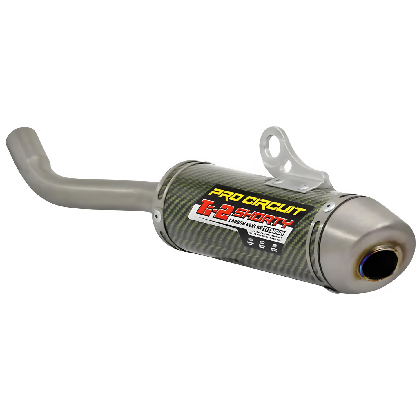 PRO CIRCUIT YAMAHA YZ125 02-21 YZ125X 20-22 TI-2 SHORTY TITANIUM SILENCER