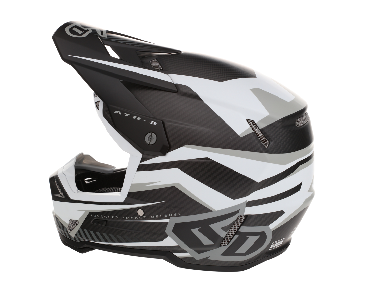 6D ATR-3 RIVAL MATTE WHITE HELMET