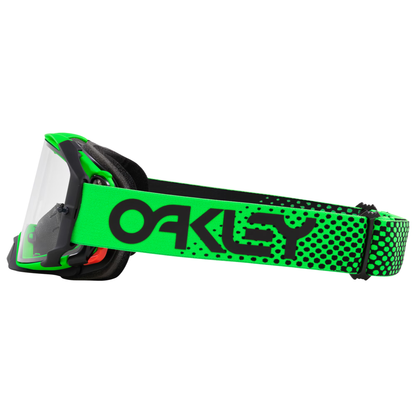 OAKLEY AIRBRAKE MX GREEN CLEAR GOGGLES