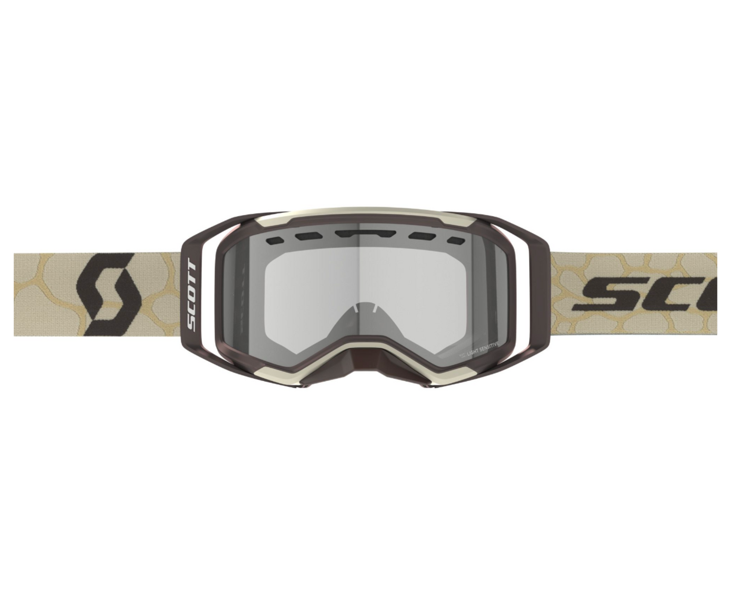 SCOTT PROSPECT 2.0 ENDURO DESERT BEIGE/DIRT BROWN/LIGHT SENSITIVE GREY WORKS GOGGLES
