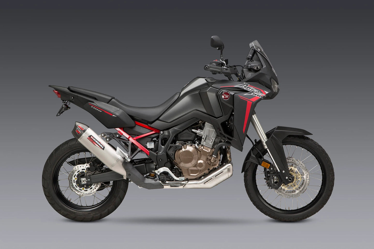 YOSHIMURA HONDA CRF1100L AFRICA TWIN 20-24 RS-12 STAINLESS STEEL SLIP-ON WITH CARBON END CAP
