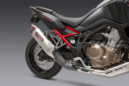 YOSHIMURA HONDA CRF1100L AFRICA TWIN 20-24 RS-12 STAINLESS STEEL SLIP-ON WITH CARBON END CAP