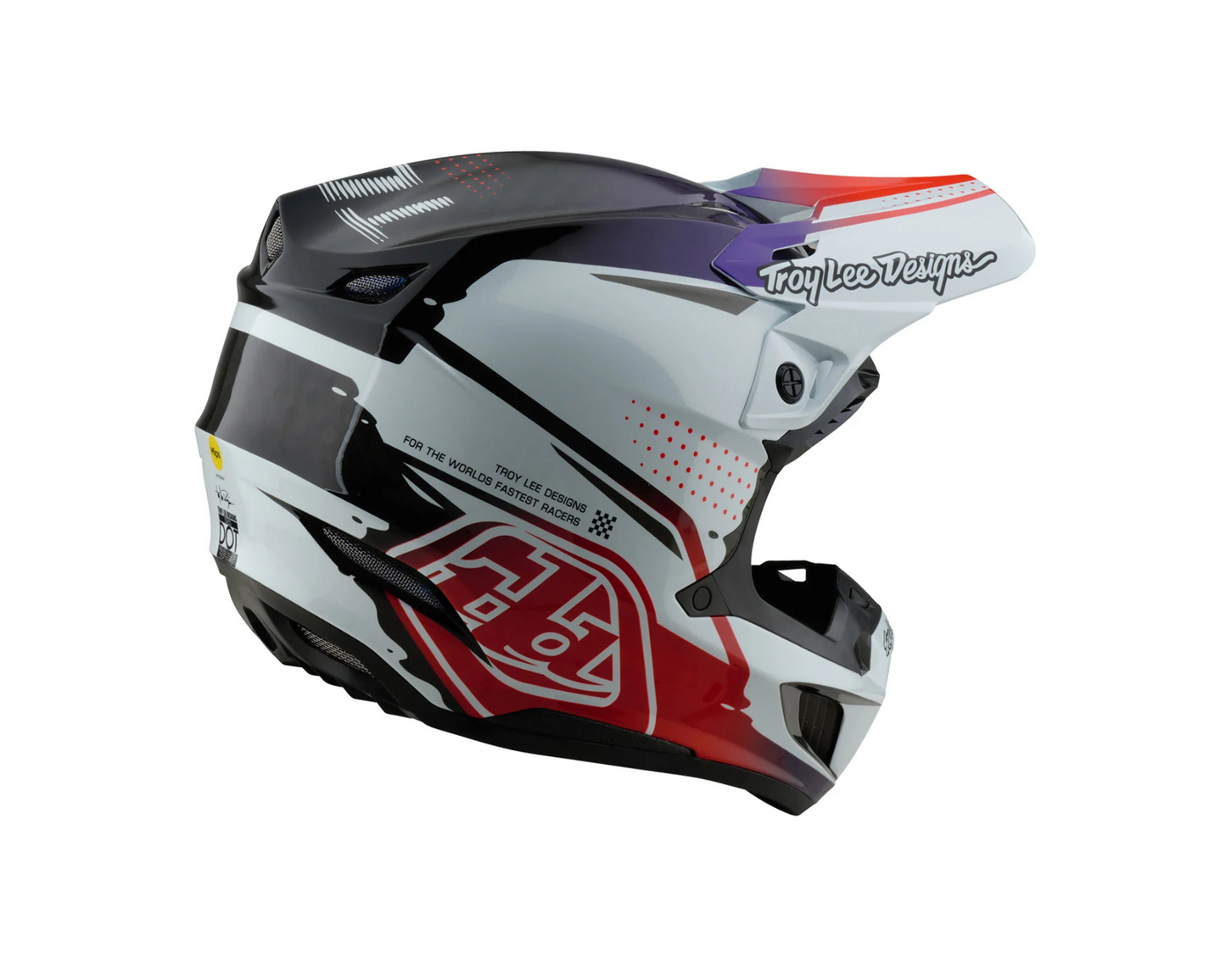 TROY LEE DESIGNS 2025 SE5 CARBON DRIP BLACK HELMET