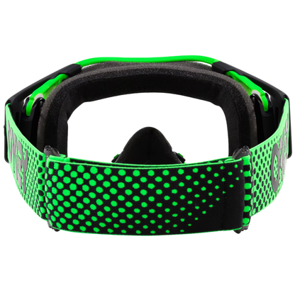 OAKLEY AIRBRAKE MX GREEN CLEAR GOGGLES