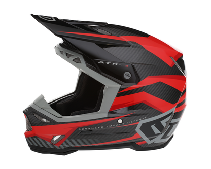 6D ATR-3 RIVAL GLOSS RED HELMET