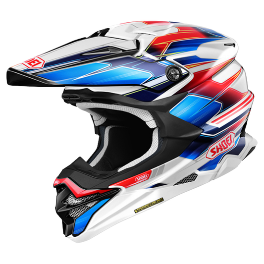 SHOEI VFX-WR06 SPARKLE TC-10 RED/BLUE/WHITE HELMET