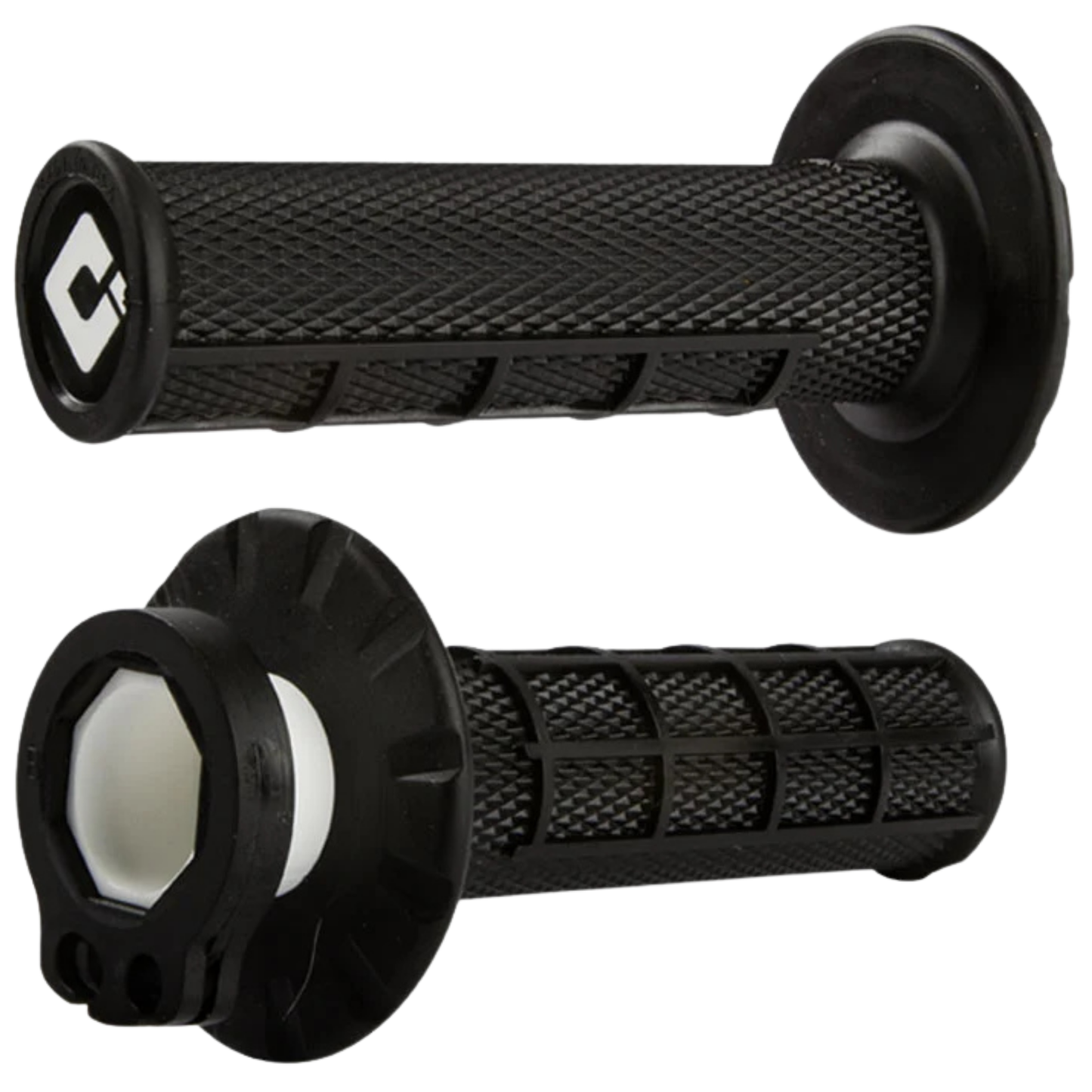 ODI HALF WAFFLE LOCK ON GRIPS 2T / 4T BLACK