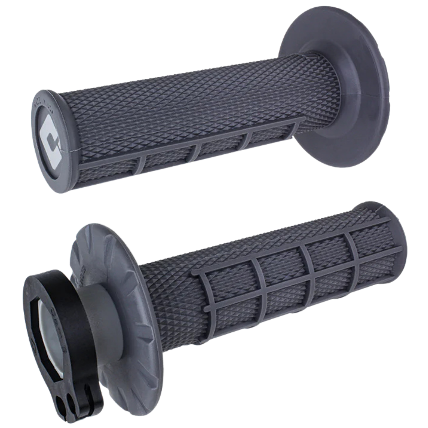 ODI HALF WAFFLE LOCK ON GRIPS 2T / 4T GRAPHITE