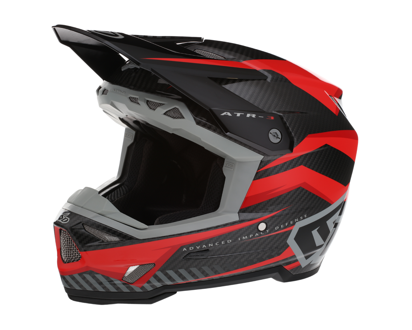 6D ATR-3 RIVAL GLOSS RED HELMET