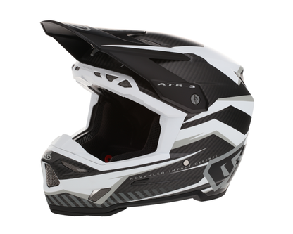 6D ATR-3 RIVAL MATTE WHITE HELMET