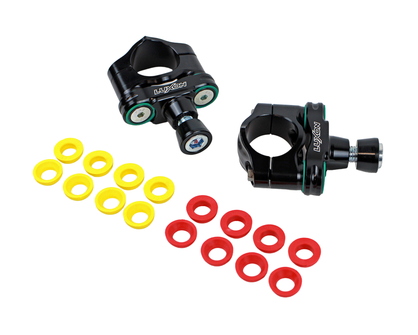 LUXON 4-POST RUBBER ISOLATED 36MM BAR MOUNTS DUCATI DESMO450 MX/EDX CONE INTERFACE