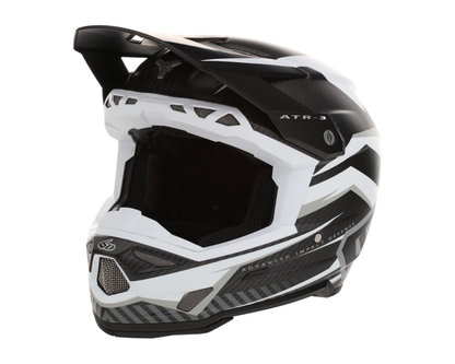6D ATR-3 RIVAL MATTE WHITE HELMET