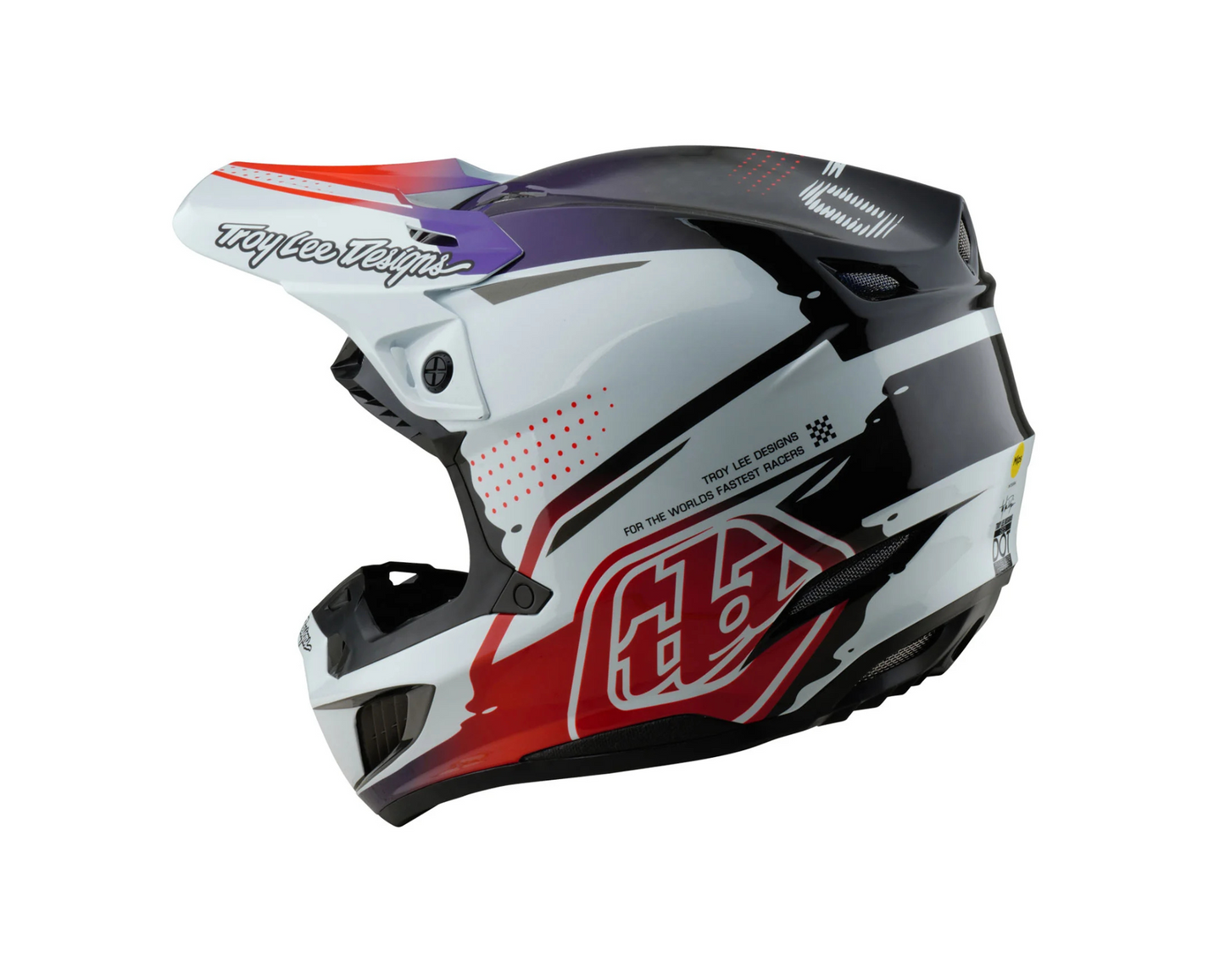 TROY LEE DESIGNS 2025 SE5 CARBON DRIP BLACK HELMET