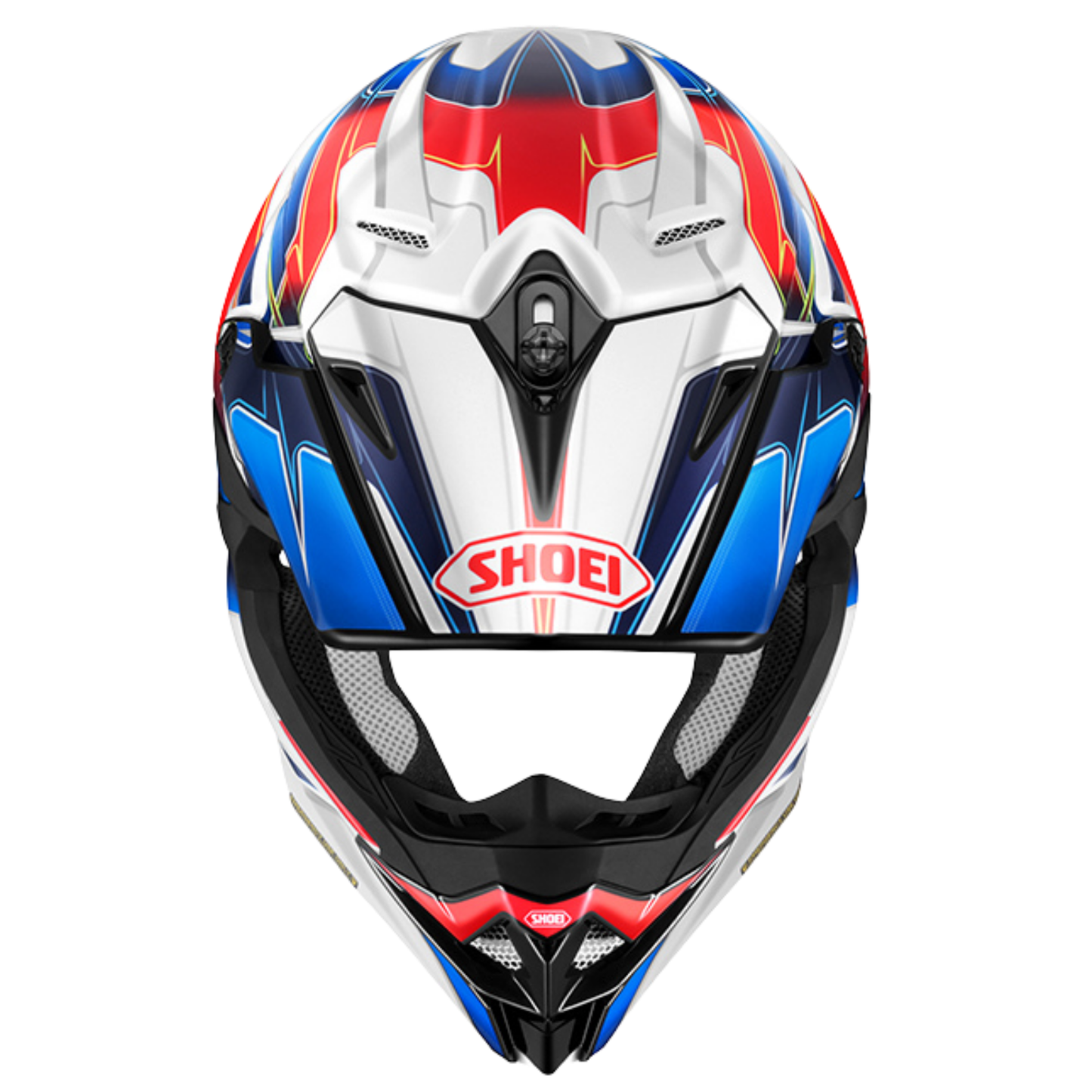 SHOEI VFX-WR06 SPARKLE TC-10 RED/BLUE/WHITE HELMET