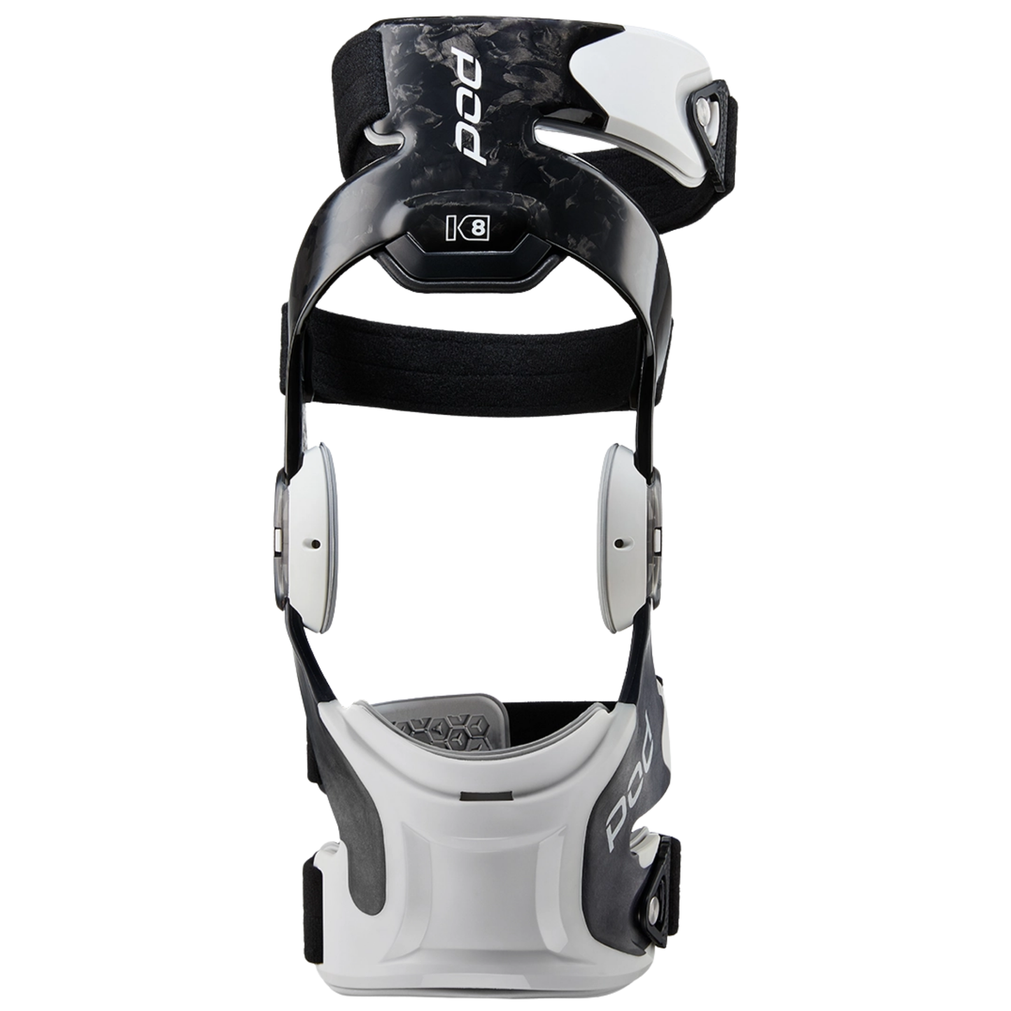 POD K8 3.0 CARBON / WHITE KNEE BRACE SET