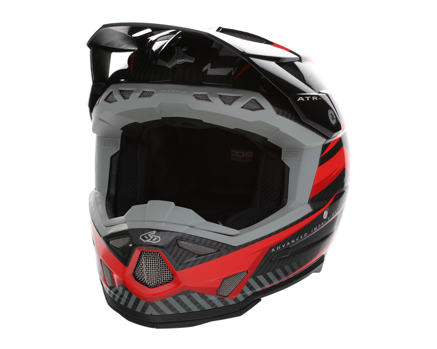 6D ATR-3 RIVAL GLOSS RED HELMET