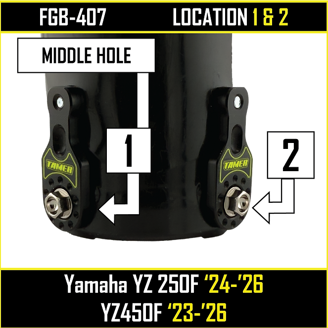TAMER FORK GUARD BRACKET YZ450F 23-26 YZ250F 24-26