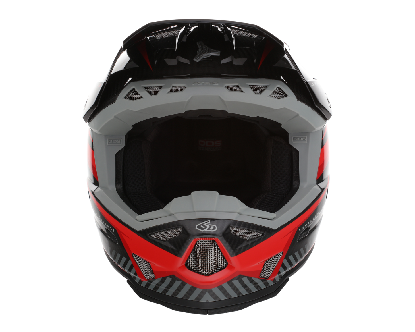 6D ATR-3 RIVAL GLOSS RED HELMET