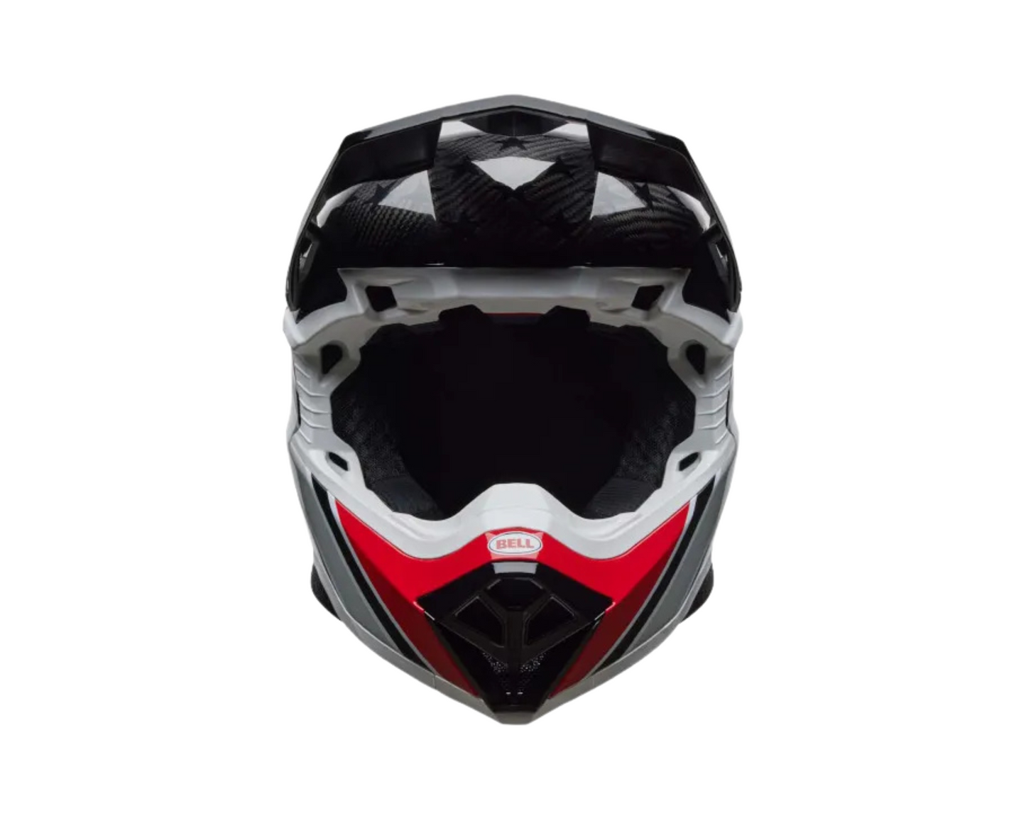 BELL 2025 MOTO-10 SPHERICAL RSD RED/WHITE/BLUE HELMET
