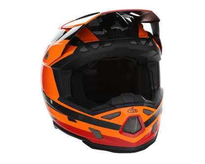 6D ATR-3 PURE GLOSS RED HELMET