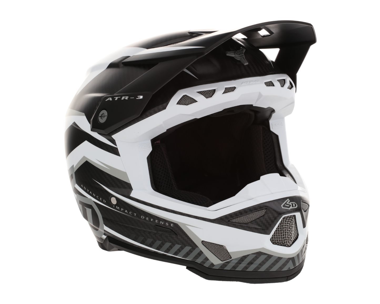6D ATR-3 RIVAL MATTE WHITE HELMET
